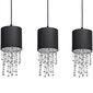 Milagro piekarināmā lampa Almeria Black/Chrome cena un informācija | Lustras | 220.lv