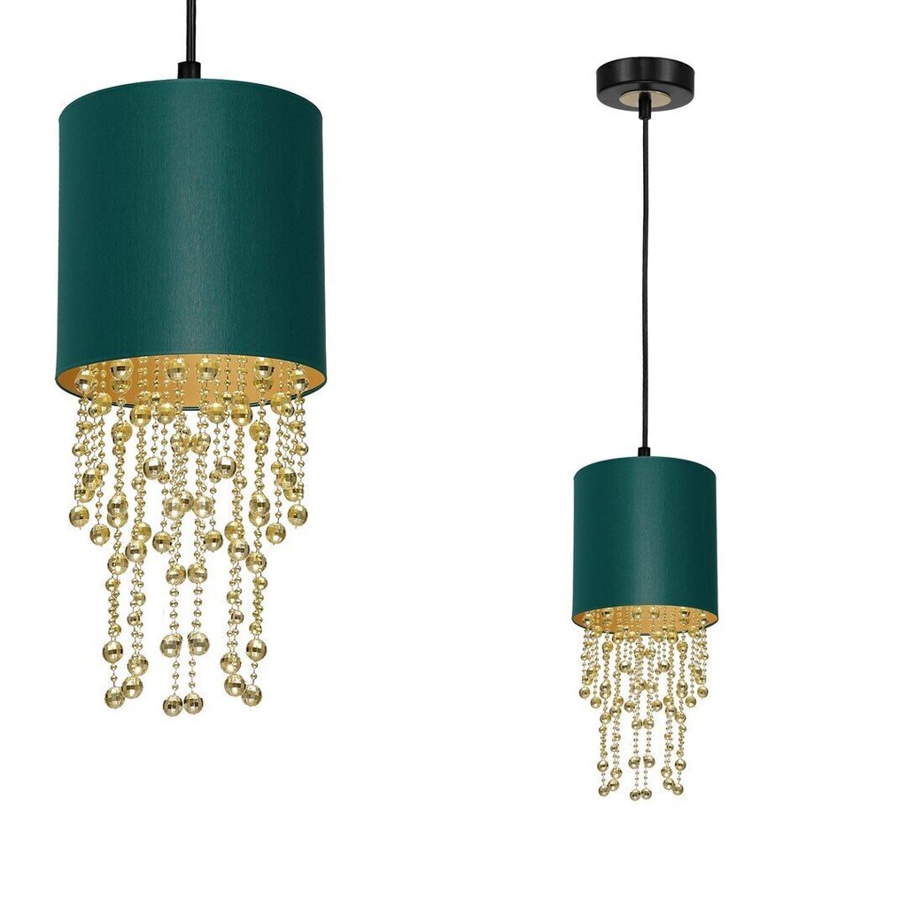 Milagro piekarināmā lampa Almeria Green/Gold cena un informācija | Piekaramās lampas | 220.lv