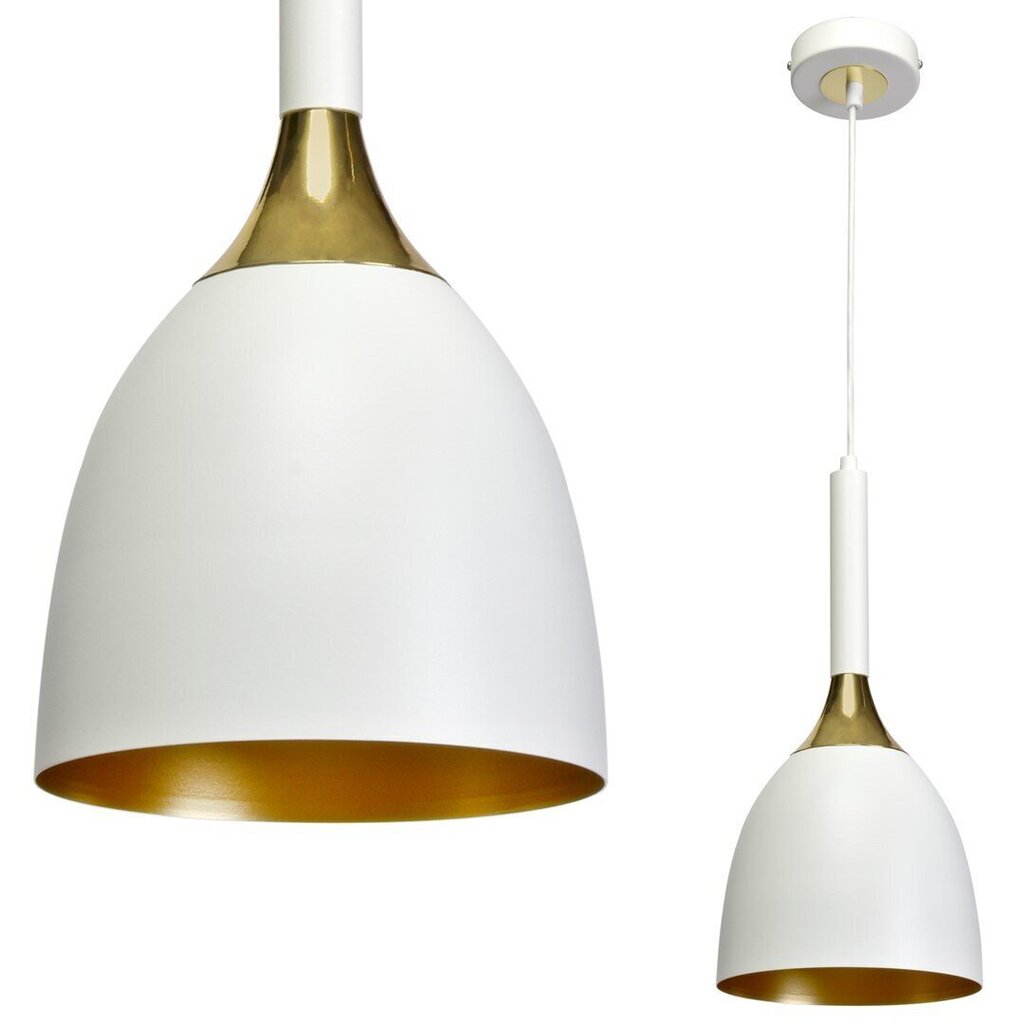 Milagro piekarināmā lampa Clark White/Gold cena un informācija | Piekaramās lampas | 220.lv