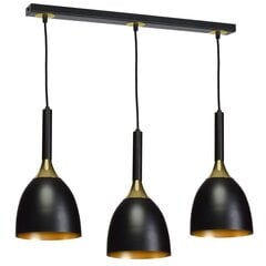 Milagro piekarināmā lampa Clark Black/Gold cena un informācija | Lustras | 220.lv