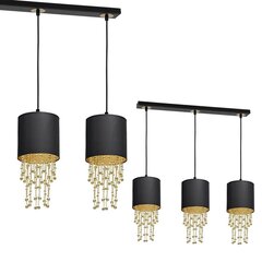 Milagro piekarināmā lampa Almeria Black/Gold cena un informācija | Piekaramās lampas | 220.lv