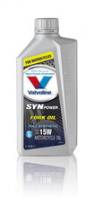 Масло для вилки мотоцикла SYNPOWER FORKOIL 15W, 1 л, Valvoline цена и информация | Моторное масло | 220.lv