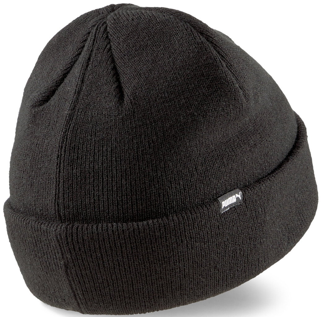 Puma cepure Classic Cuff Beanie Pu Black 023434 01 цена и информация | Vīriešu cepures, šalles, cimdi | 220.lv