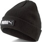 Puma cepure Classic Cuff Beanie Pu Black 023434 01 цена и информация | Vīriešu cepures, šalles, cimdi | 220.lv