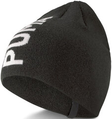 Puma cepure Ess Classic Cuffless Beanie Black 023461 01 cena un informācija | Vīriešu cepures, šalles, cimdi | 220.lv