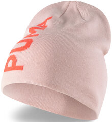 Puma cepure Ess Classic Cuffless Beanie Pink 023433 04 цена и информация | Мужские шарфы, шапки, перчатки | 220.lv