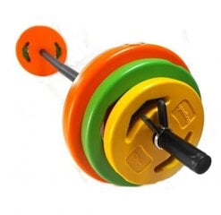 Body Pump komplekts Sportbay® Pump set colour (20kg) cena un informācija | Svari, hanteles, stieņi | 220.lv