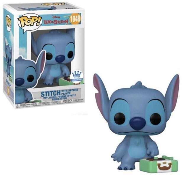 stitch with record player funko pop