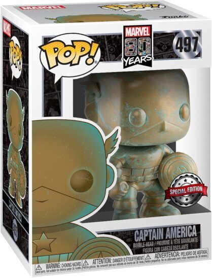Figūriņa Funko POP! Marvel Captain america (Patina) Exclusive cena un informācija | Datorspēļu suvenīri | 220.lv