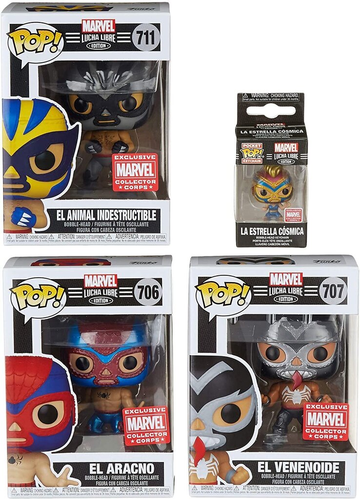 Figūriņa Funko POP! Marvel Lucha Lible Set Exclusive cena un informācija | Datorspēļu suvenīri | 220.lv