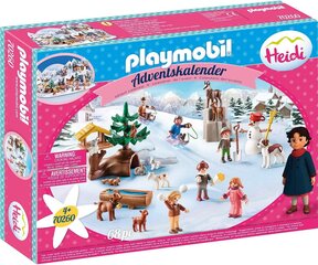 70260 PLAYMOBIL® Adventes kalendārs Heidijas ziemas pasaule cena un informācija | Konstruktori | 220.lv