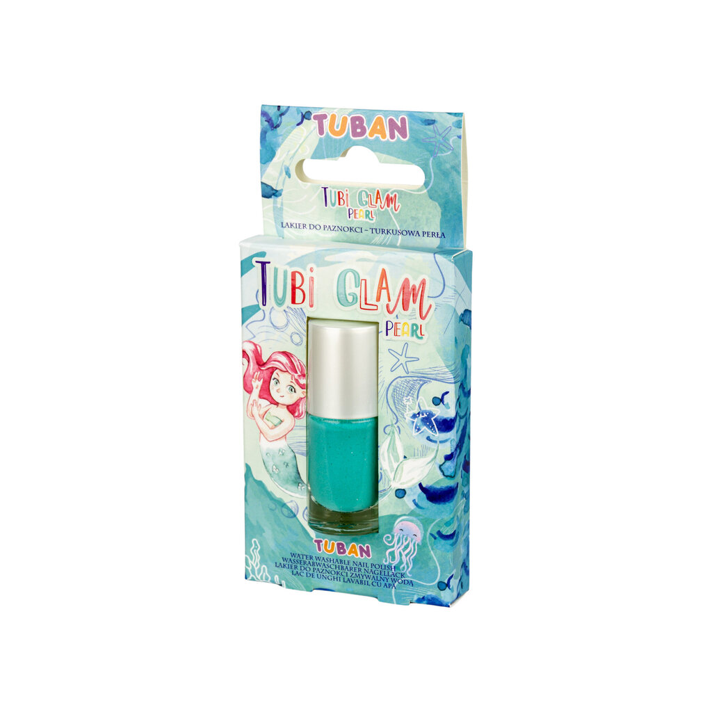 Tubi Glam - Nagu laka bērniem - Pērļu tirkīzzila - 5ml, Tuban TU3460 цена и информация | Nagu lakas, stiprinātāji | 220.lv