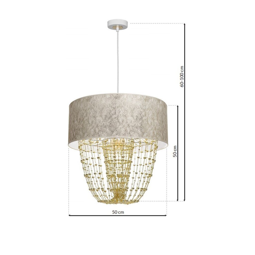 Milagro piekarināmā lampa Almeria White/Gold cena un informācija | Lustras | 220.lv