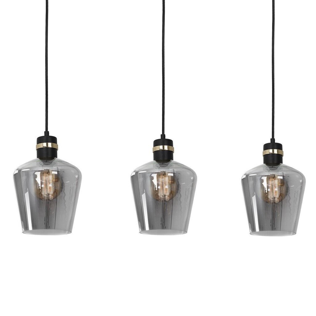 Eco-Light piekarināmā lampa Richmond Black/Gold 3 cena un informācija | Piekaramās lampas | 220.lv