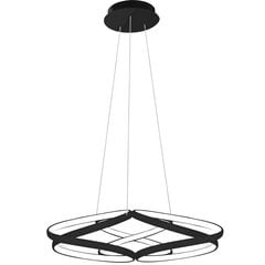 Piekaramā lampa Flat LED ar tālvadības pulti, Black cena un informācija | Lustras | 220.lv