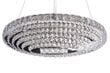 Piekaramā LED lampa ar tālvadības pulti Crystal Oval cena un informācija | Lustras | 220.lv