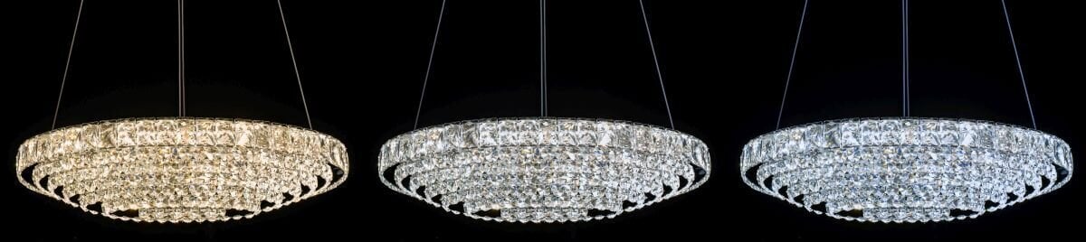 Piekaramā LED lampa ar tālvadības pulti Crystal Oval cena un informācija | Lustras | 220.lv