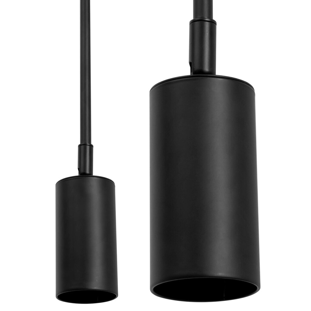 Piekaramā lampa Cylinder, Black cena un informācija | Lustras | 220.lv