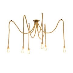 Piekaramā lampa Rope Spider 6 cena un informācija | Lustras | 220.lv