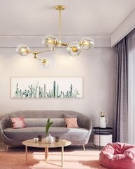 Piekarināmā lampa Orchid 5, Gold цена и информация | Люстры | 220.lv