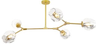 Piekarināmā lampa Orchid 5, Gold cena un informācija | Piekaramās lampas | 220.lv