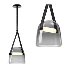 Piekaramā LED lampa Horizon, Grey/Black cena un informācija | Lustras | 220.lv