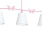 Eko-Light bērnu piekarināmā lampa Alice Pink 3 cena un informācija | Lampas bērnu istabai | 220.lv