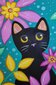 Gleznas bērniem - Melnais kaķis ziedos un Jūras zvaigzne cena un informācija | Attīstošās rotaļlietas | 220.lv