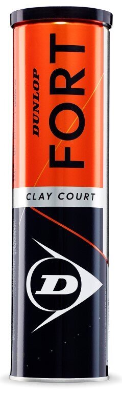 Āra tenisa bumbiņas Dunlop Fort Clay Court, 4 gab. cena un informācija | Āra tenisa preces | 220.lv