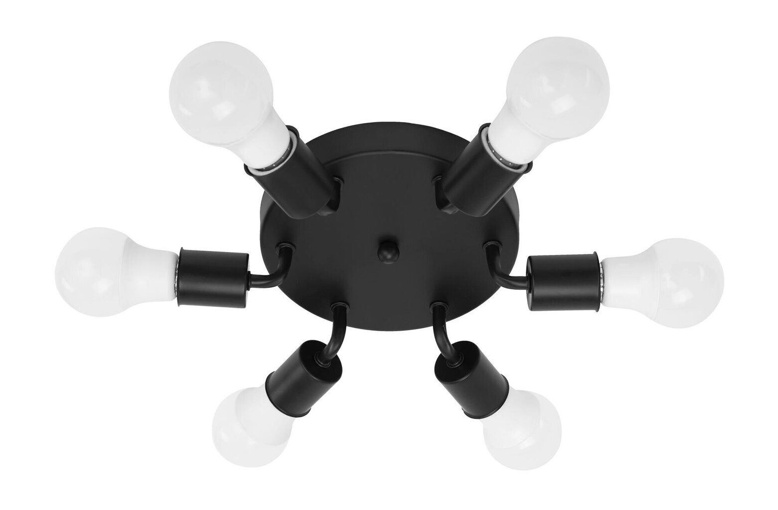 Griestu lampa Minimal 6, Black cena un informācija | Griestu lampas | 220.lv