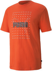 Puma T-Krekli Reflective Graphic Tee Orange 845849 32/M cena un informācija | Vīriešu T-krekli | 220.lv