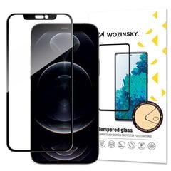 Telefona ekrāna aizsargstikls Wozinsky Tempered Glass Full Glue Super Tough Screen Protector, piemērots iPhone 13 Pro / iPhone 13, melns rāmis цена и информация | Защитные пленки для телефонов | 220.lv
