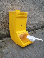 Ящик для песка/соли, цвет - желтый, 63 л цена и информация | Уличные контейнеры, контейнеры для компоста | 220.lv