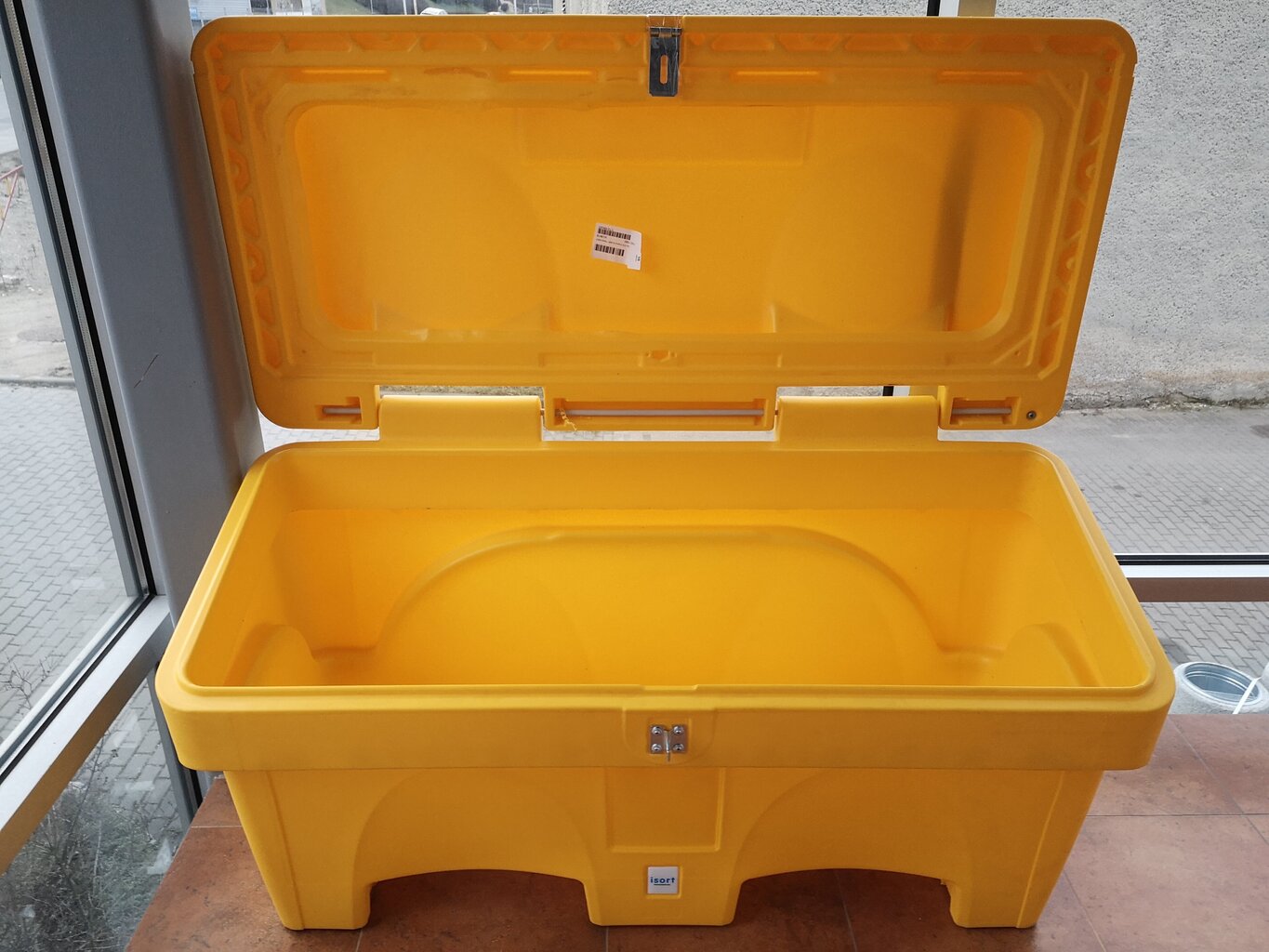 Smilšu/sāls kaste, krāsa - dzeltena, 200 l cena un informācija | Komposta kastes un āra konteineri | 220.lv