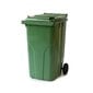 Atkritumu tvertne 240 l, zaļa cena un informācija | Komposta kastes un āra konteineri | 220.lv
