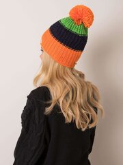 оранжево-синяя зимняя шапка rue paris цена и информация | Женские шапки | 220.lv