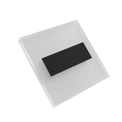 Eko-Light kāpņu gaismeklis Lumi Black cena un informācija | Iebūvējamās lampas, LED paneļi | 220.lv