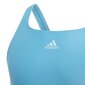 Meiteņu peldkostīms Adidas Girls Colorblock 3S Swimsuit Jr. GQ1146, melns cena un informācija | Peldkostīmi meitenēm | 220.lv