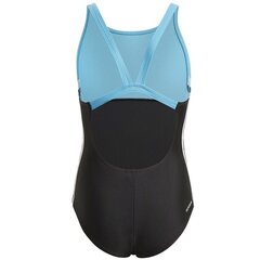 Meiteņu peldkostīms Adidas Girls Colorblock 3S Swimsuit Jr. GQ1146, melns цена и информация | Купальники для девочек | 220.lv