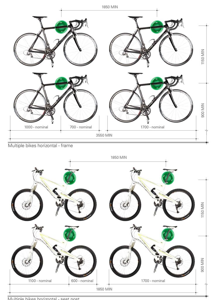 Velosipēdu turētājs Cycloc Solo, zaļš cena un informācija | Citi velo piederumi un aksesuāri | 220.lv