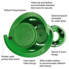 Держатель для велосипедов Cycloc Solo, зеленый цена и информация | Другие аксессуары для велосипеда | 220.lv