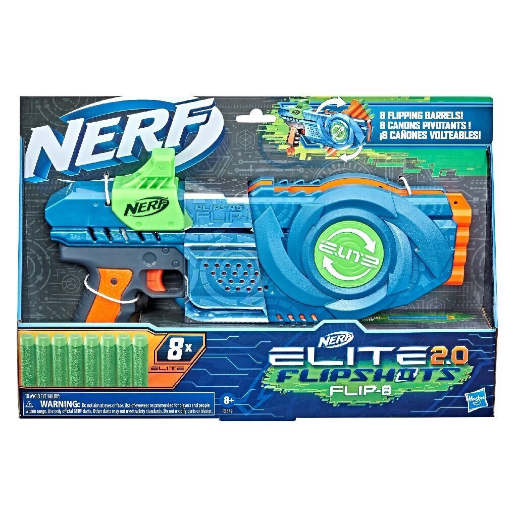 Rotaļu šautene Nerf Elite 2.0 Flipshots Flip-8, F2549 cena un informācija | Rotaļlietas zēniem | 220.lv