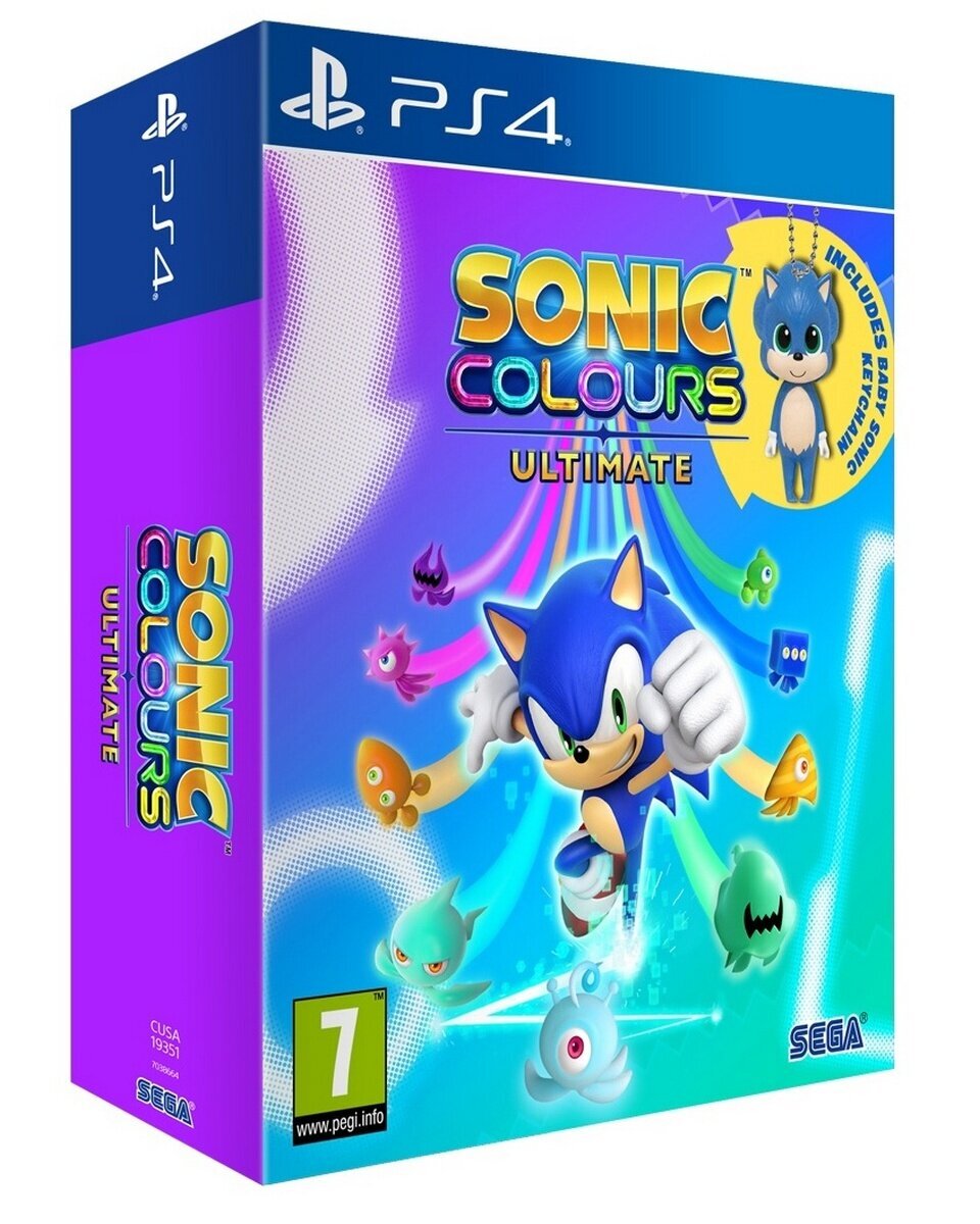 Компьютерная игра PS4 Sonic Colours Ultimate Launch Edition incl. Keychain  цена | 220.lv