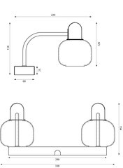 Настенный светильник Aneta Lighting MESSINA цена и информация | Настенные светильники | 220.lv