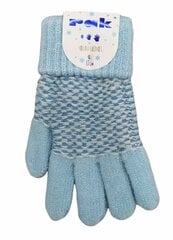 Перчатки детские с шерстью Rak R-074, голубые цена и информация | Зимняя одежда для детей | 220.lv