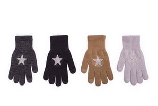 Перчатки для девочек Rak Touch screen Gloves R-175, тёмно-серые цена и информация | Зимняя одежда для детей | 220.lv
