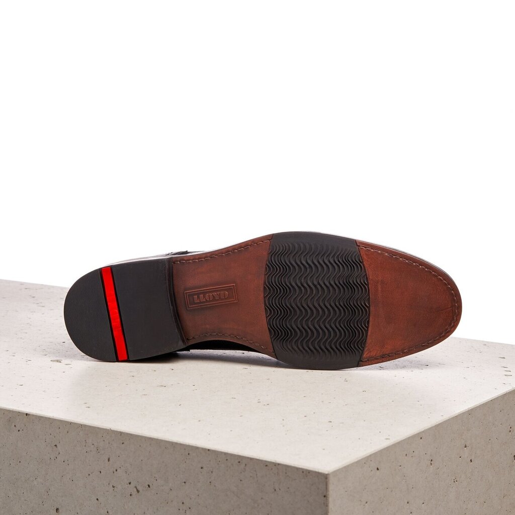 Lloyd vīriešu melni ādas klasiski apavi KELSAN cena un informācija | Vīriešu kurpes, zābaki | 220.lv