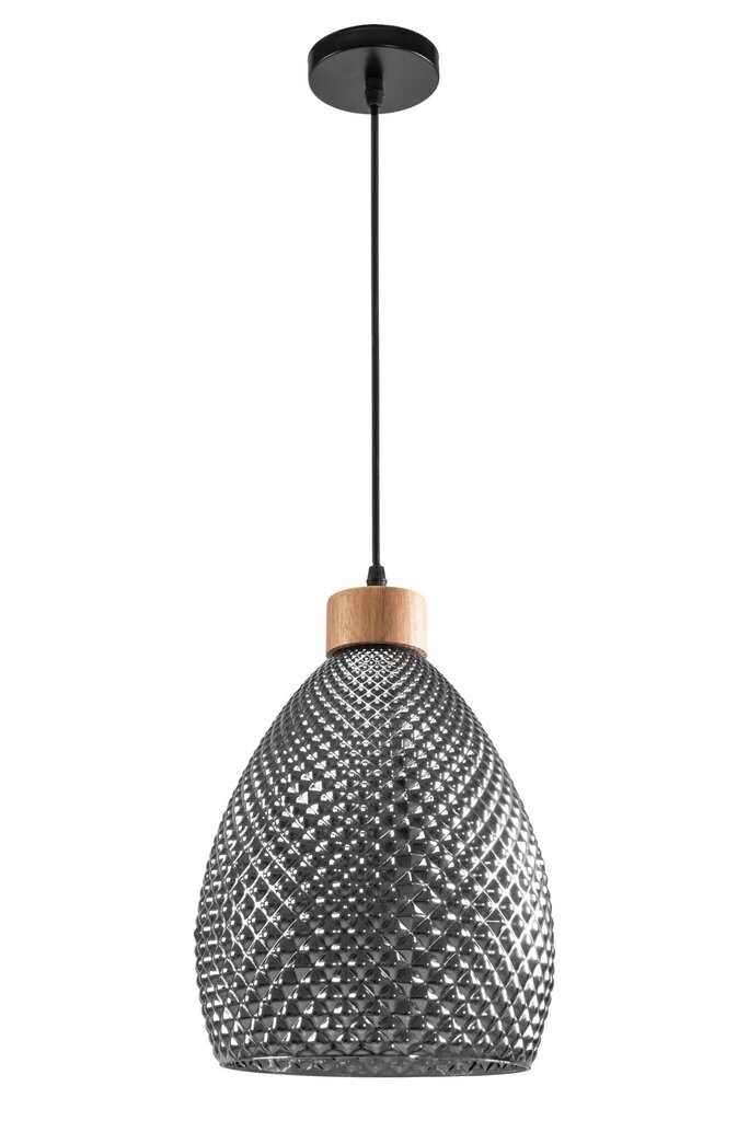 Piekaramā lampa Retro Black Glass cena un informācija | Lustras | 220.lv