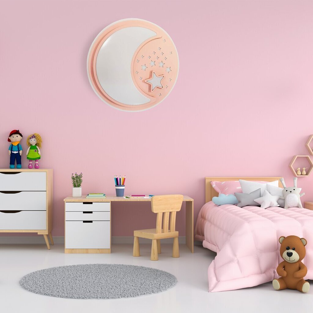 Milagro griestu led gaismeklis Note Pink 40 W cena un informācija | Lampas bērnu istabai | 220.lv