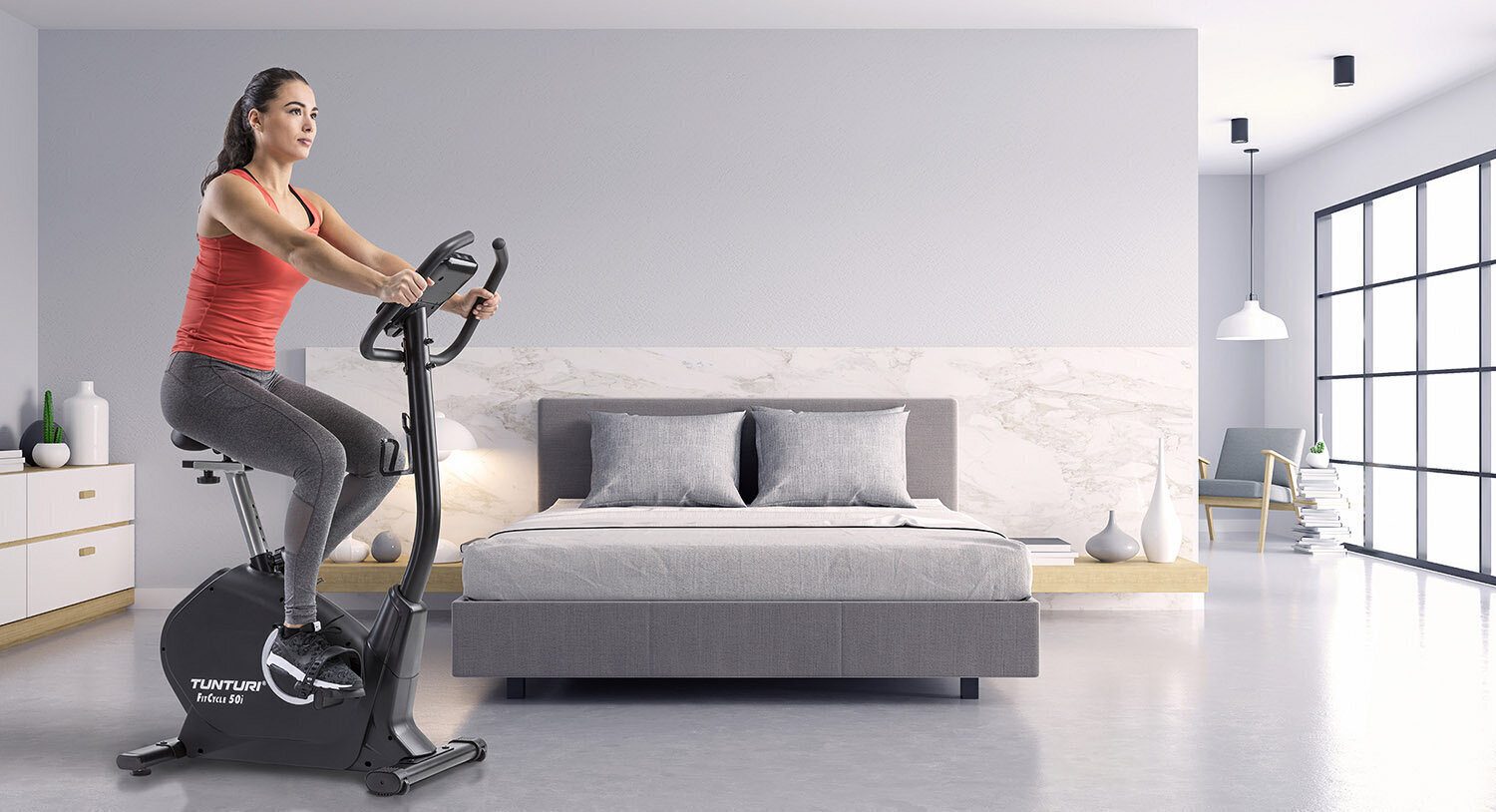 Velotrenažieris Tunturi FitCycle 50i цена и информация | Velotrenažieri | 220.lv